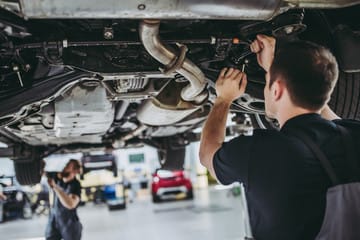 Vehicle exhaust system and muffler repair service at Aracena Auto Center in Trenton NJ